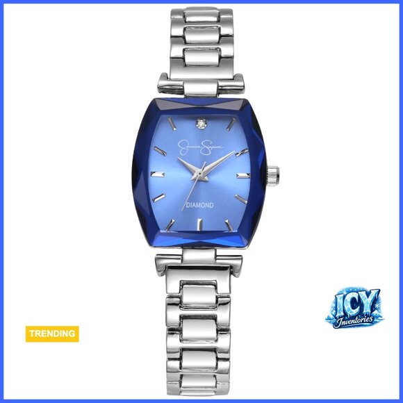 Classic Quartz Dress Watch with Metal Band and Crystal Face main image 4